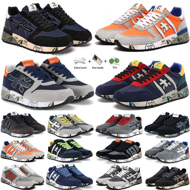 

2023 Designer Sneakers Italy Premiata Casual Shoes mens fashion Mick lander sneaker Steven Genuine training shoe Top quality Leather Luxury men Sport Trainers