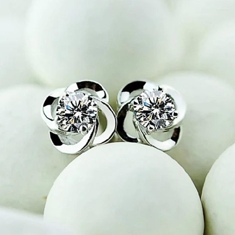 

Stud Earrings Huitan Low-key Small With CZ Stone Fashion Jewelry Daily Wear Party Versatile Women 2023 Exquisite Gift