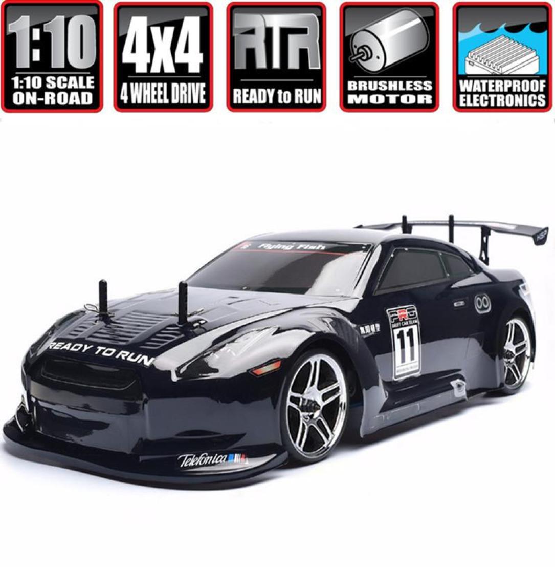 

HSP Brushless Rc Car 110 On Road Racing Drift Remote Control Car Electric Power Toys High Speed Hobby Lipo Vehicle LJ2012094200368