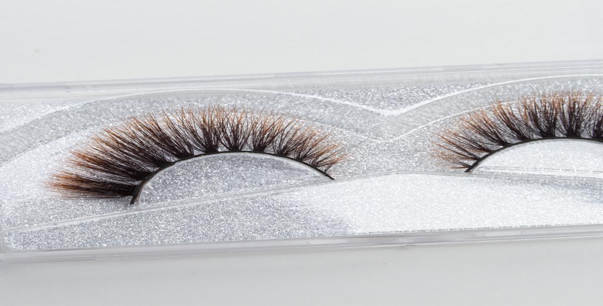 

Seashine whole factory 3d silk eyelashes brown and black color synthetic eyelash C131196162