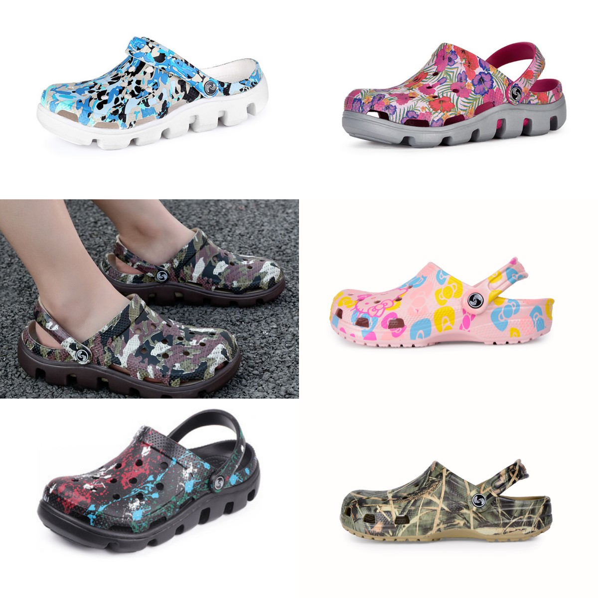 

Women Scuffs Slippers Sandales Sandal Rubber Crush Clogs Oran sandal Waterproof Mules outdoor Designer Slippers House Summer Beach EUR 36-41, Pink