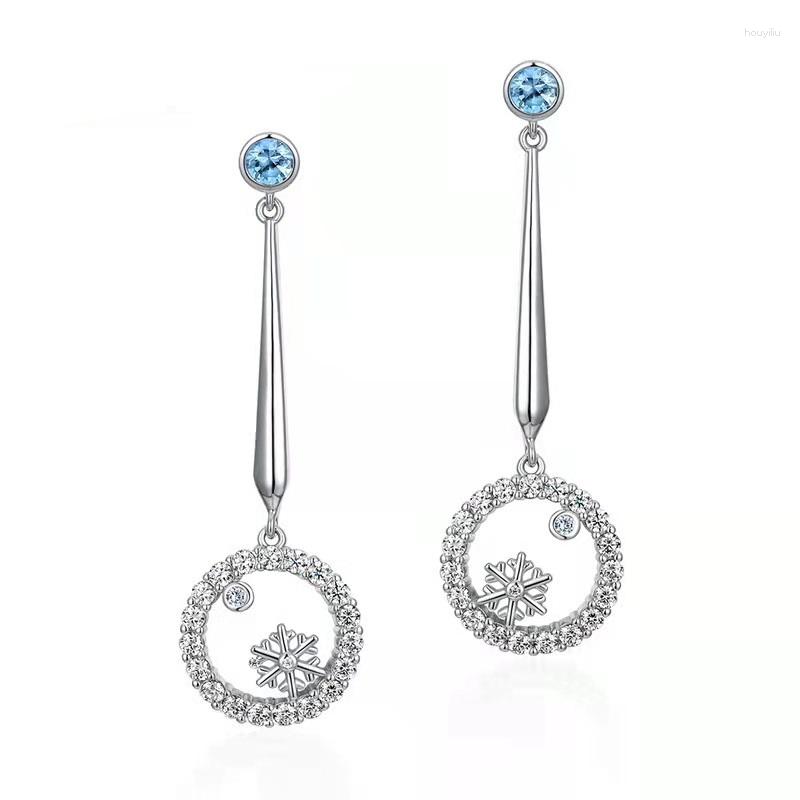 

Stud Earrings The Simple Contract Fashion With White Crystal Mother's Day Gift And Anniversary Fine