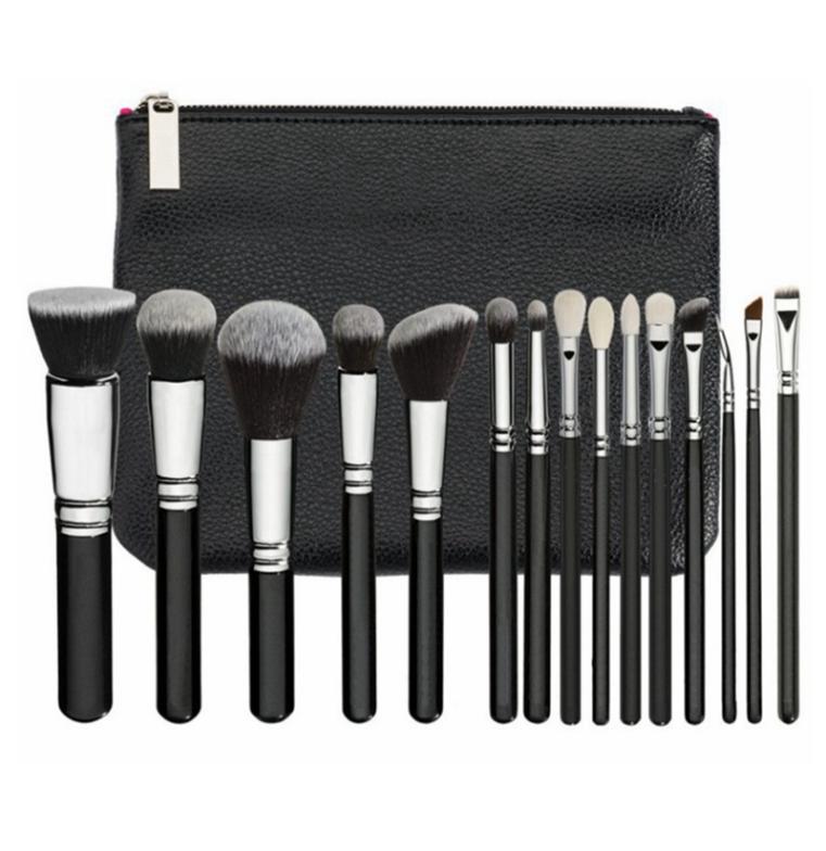 

15PcsSet Makeup Brush Set with PU Bag Professional Brush Set For Powder Foundation Blush Eyeshadow Cosmetic Brushes HHA2818609826