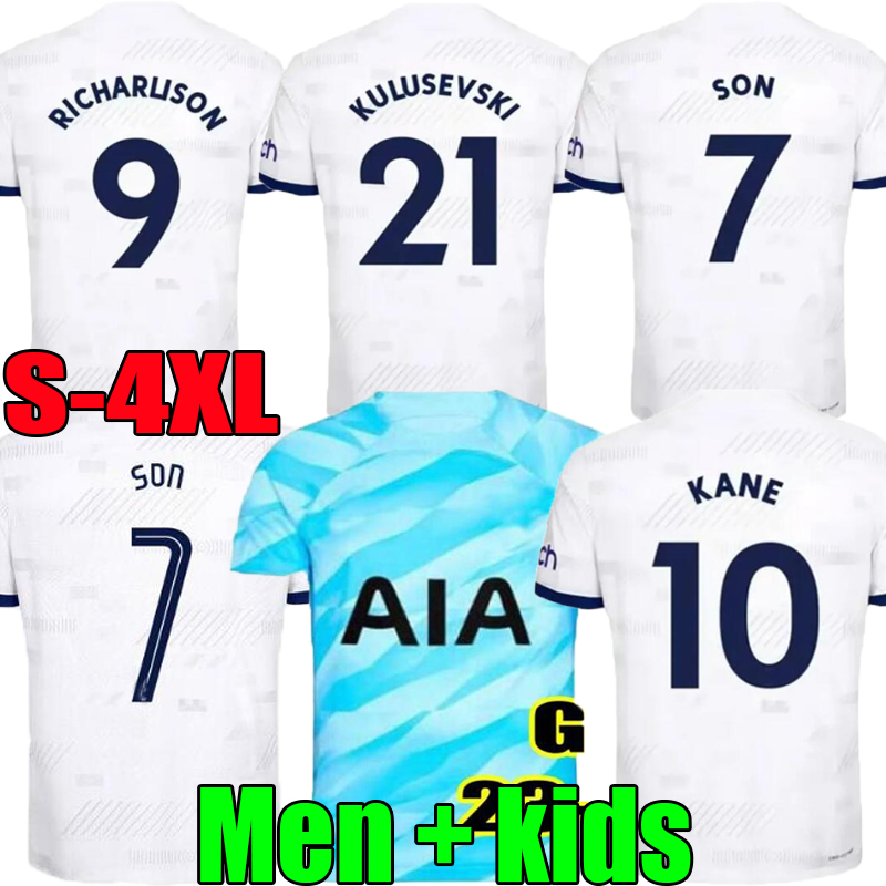

4XL SON KANE 23 24 Soccer Jersey KULUSEVSKI RICHARLISON HOJBJERG SPENCE PERISIC DIER 2023 2024 LUCAS ROMERO Tottenham Football shirt SPURS, 23/24;home