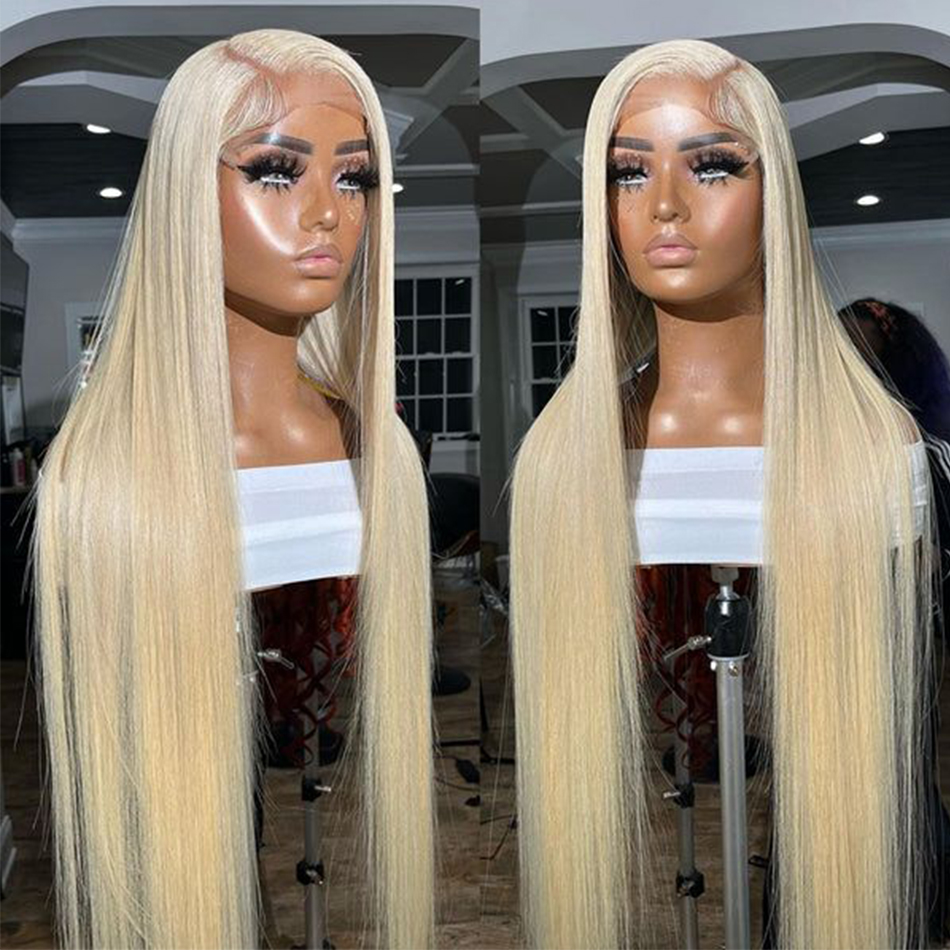 

New Product 613 Honey Blonde Color Lace Front Human Hair Wigs 13x4 HD Transparent Brazilian Remy Lace Frontal Hair for Women