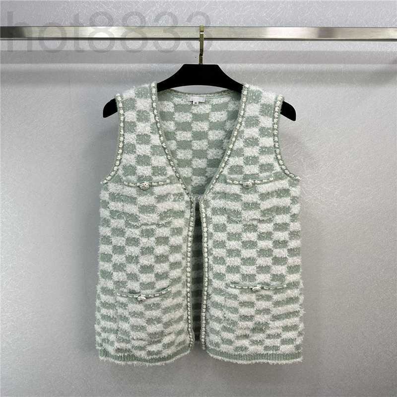 

Women' Sweaters Designer Women Knits Tops with Letter Buttons Milan Runway Brand Crop Top Shirt High End Plaid Print Elasticity Cardigan Jacket Outwear JMFR, Multi