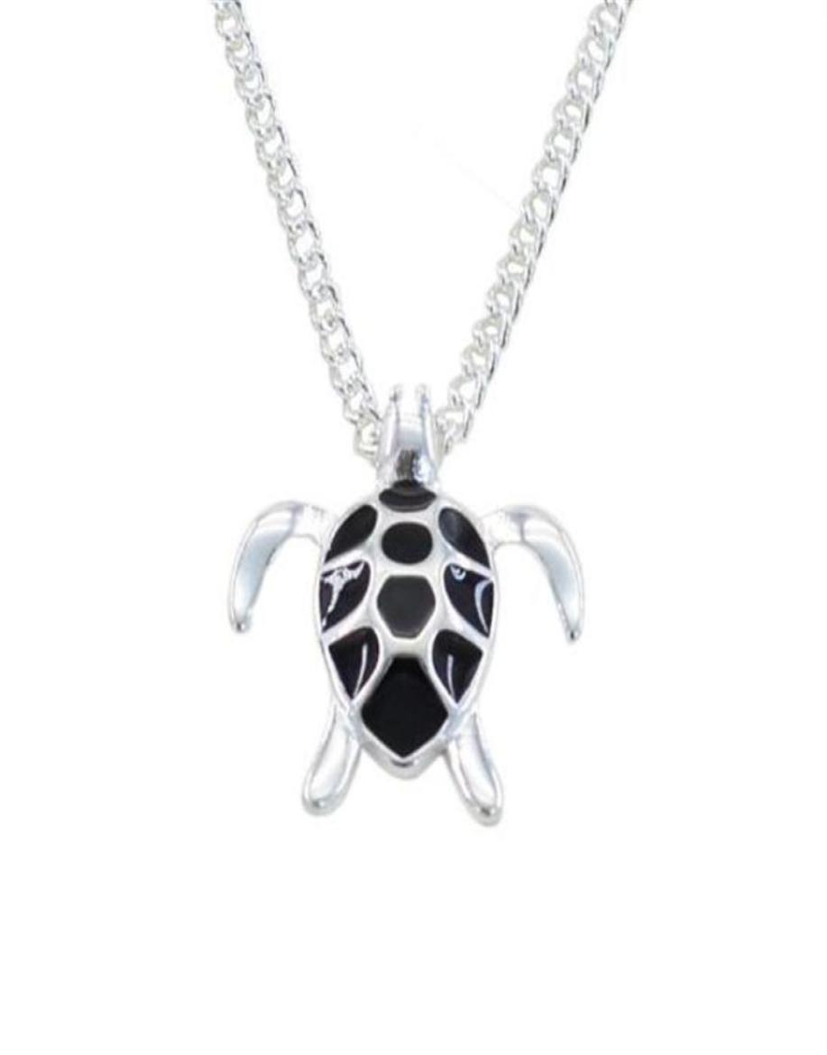 

Fashion Mini Black Enamel Sea Turtle Pendant Necklace Link Chain Animal Wedding Ocean Beach Jewelry Lovely Turtles Necklaces265S7533873
