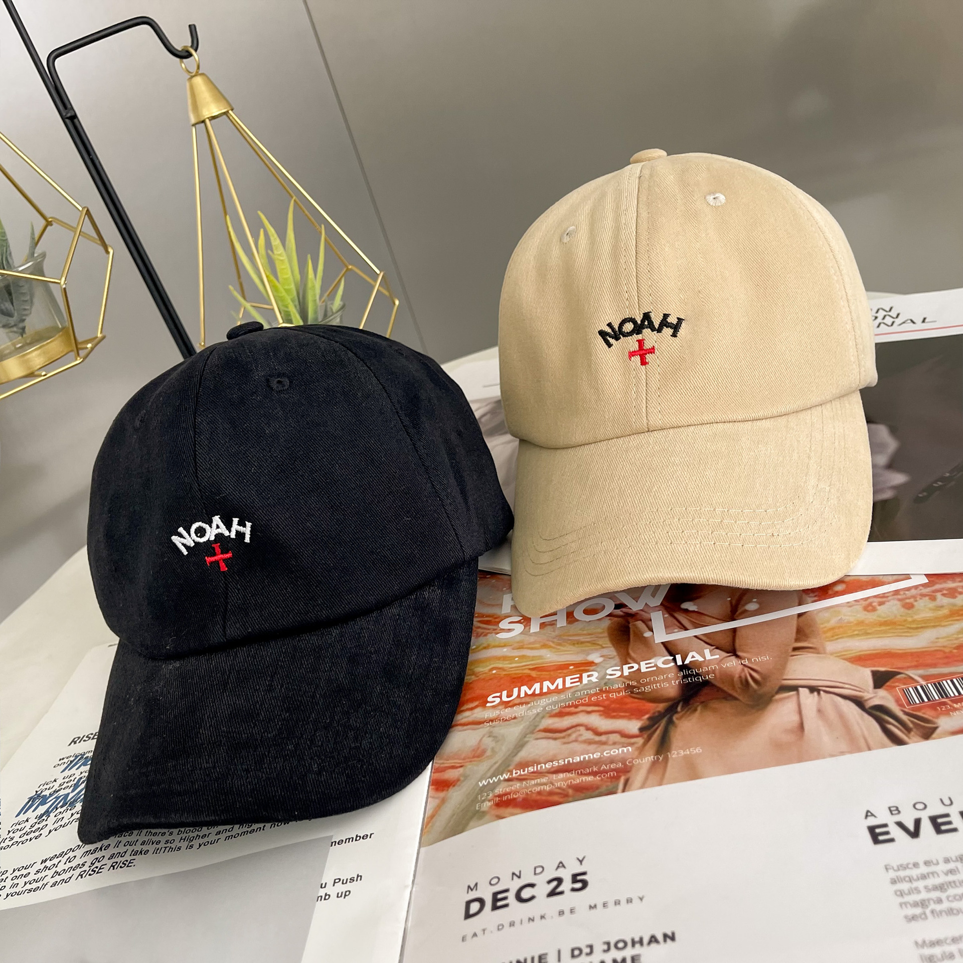 

Fashion Accessories Real Pics Caps Khaki Black Hat 23ss, Blue