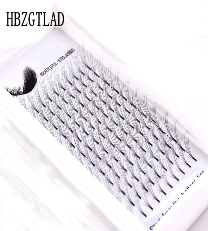 

2019 New 5D Russian Volume Eyelashes Extension short Stem Pre made Fans CD curl Mink Lash Selling Eyelash Individual Extensio1310514