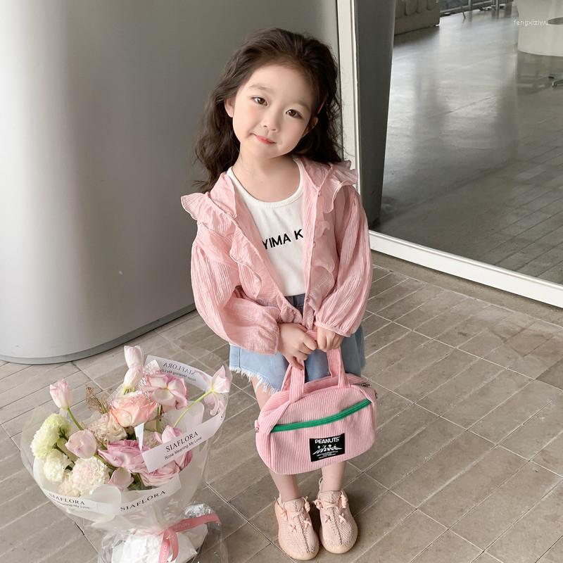 

Jackets Girls Summer Jacket Outerwear Solid Color Girl Coat Casual Style Kids Toddler Clothes, Y4k4620