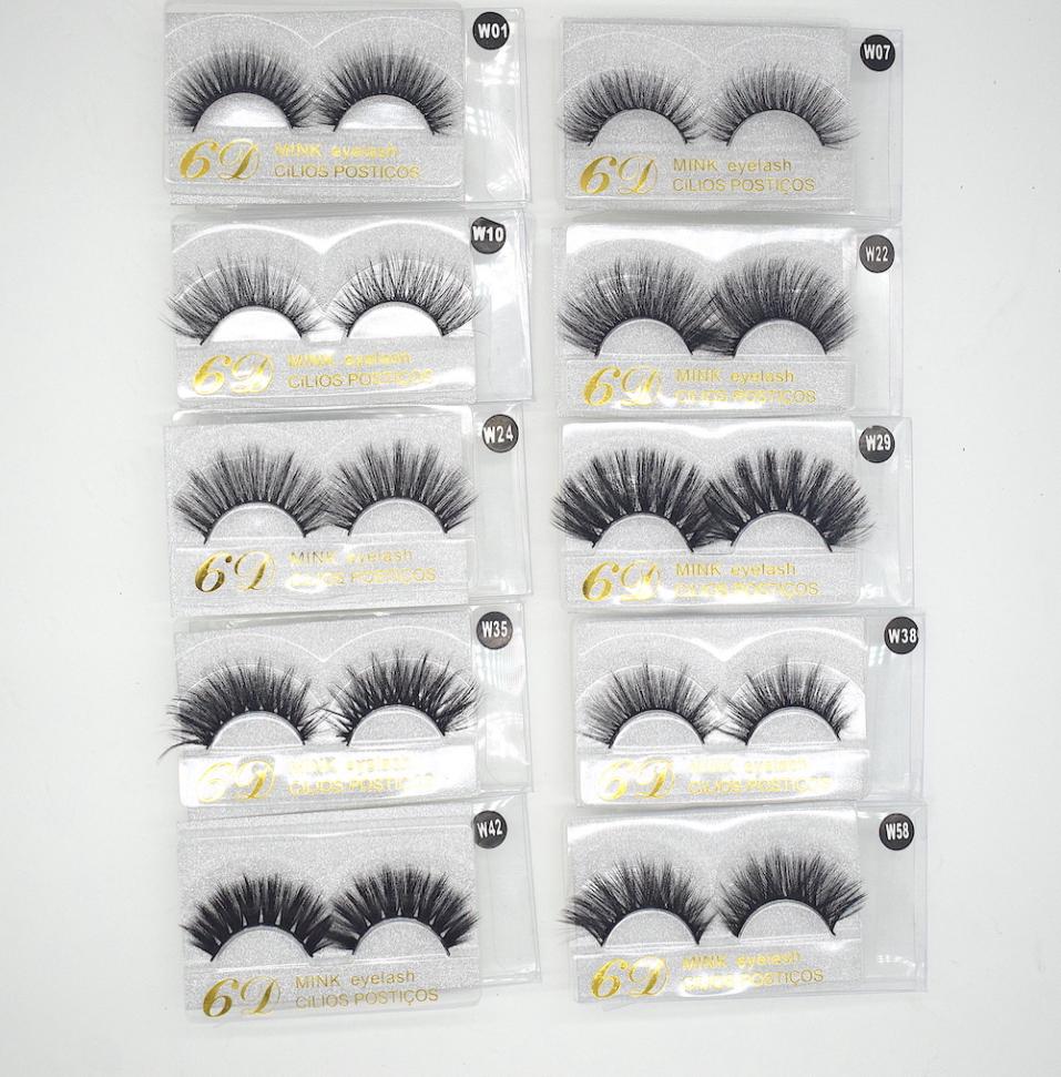 

10 styles 3d Mink Hair Fake Eyelash mink HAIR false eyelashes natural Extension fake Eyelashes Reusable DHL 1022700
