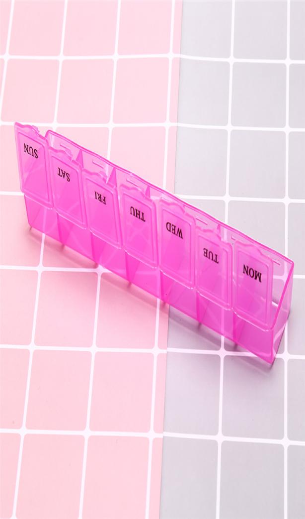 

7 Days Weekly Box Tablet Holder Storage Case Container Mini 7 Cells Box Tablet Storage Box8325166