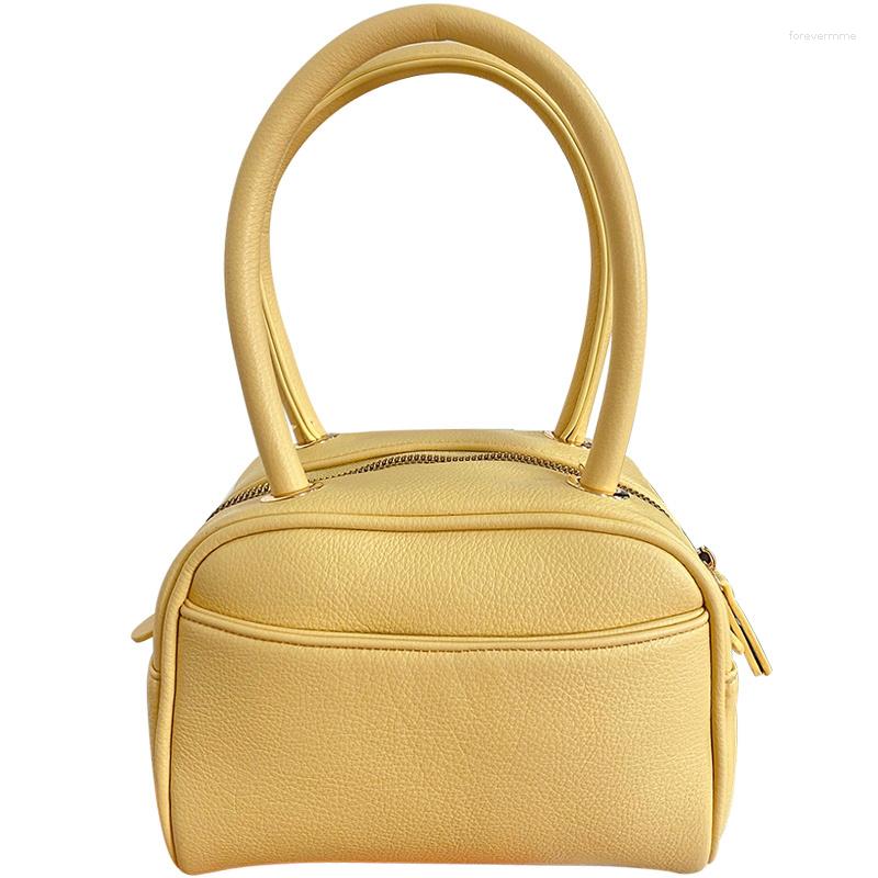 

Evening Bags Korean Early Spring Niche Litchi Pattern Handbag Fashion Versatile Hand Bag Pillow Box Shaped Small Square, White