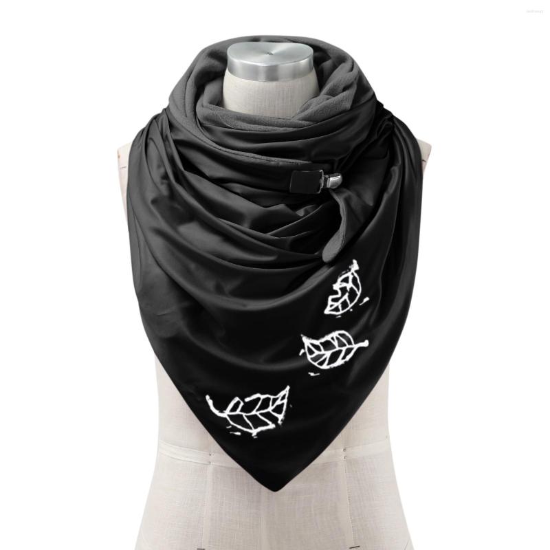 

Scarves Scarf And Hat Sets Fashion Women Printing Button Shawl Soft Wrap Casual Warm Windproof Bridal 10183