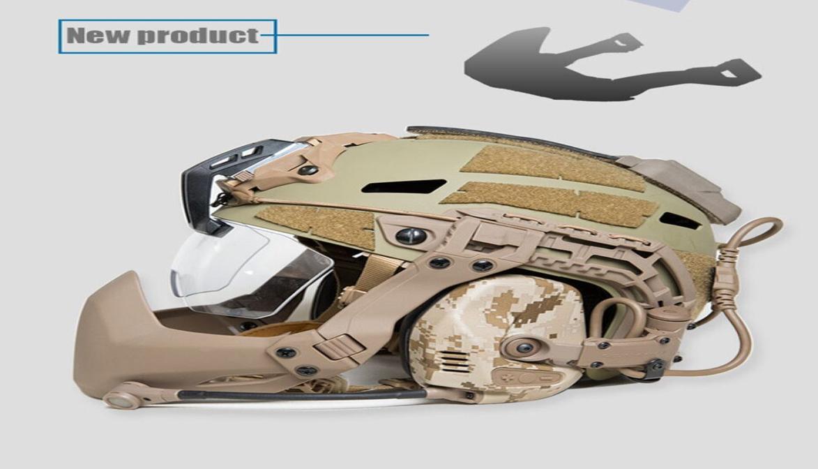 

Tactical Hood Half Seal Masks For Helmet Accessories Outdoor Helmet Airsoft Folding Mask2269009, Multi