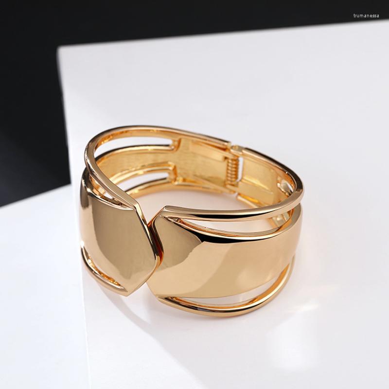 

Bangle Cuff Bracelets & For Women Fashion God Color Hollow Out Metal Bracelet Punk Female Jewelry Party 2023Bangle Raym22