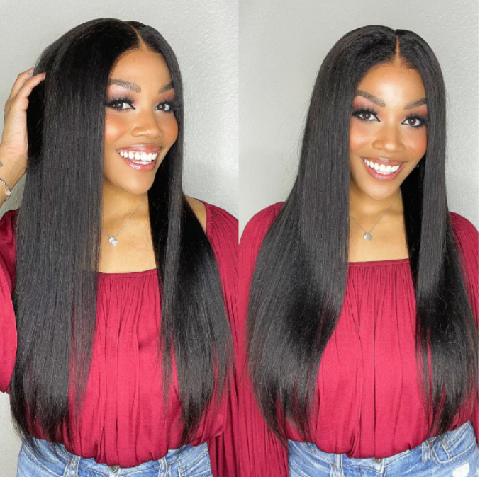 

Straight 13x4 Lace Frontal Human Hair Wig For Women Natural Hd Transparent Lace Frontal Wig 4x4 Lace Closure Wigs, Natural color