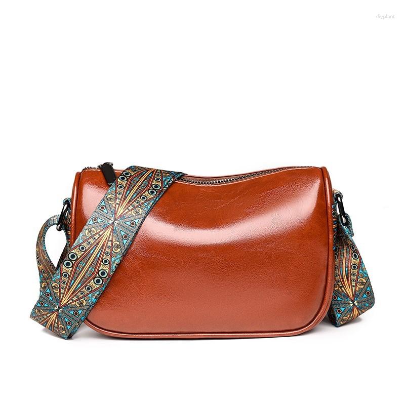 

Evening Bags Small Crossbody Bag For Women Soft Genuine Leather Vintage Messenger Female Luxury Shoulder Strap Handbag, Black