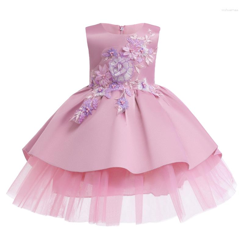 

Girl Dresses Children's Dress Child Skirt Girl's Embroidered Princess Little Net Gauze Pompadour