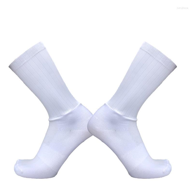 

Sports Socks Silicone Cycling Men Women Road Bicycle Outdoor Bike Compression Sport, White