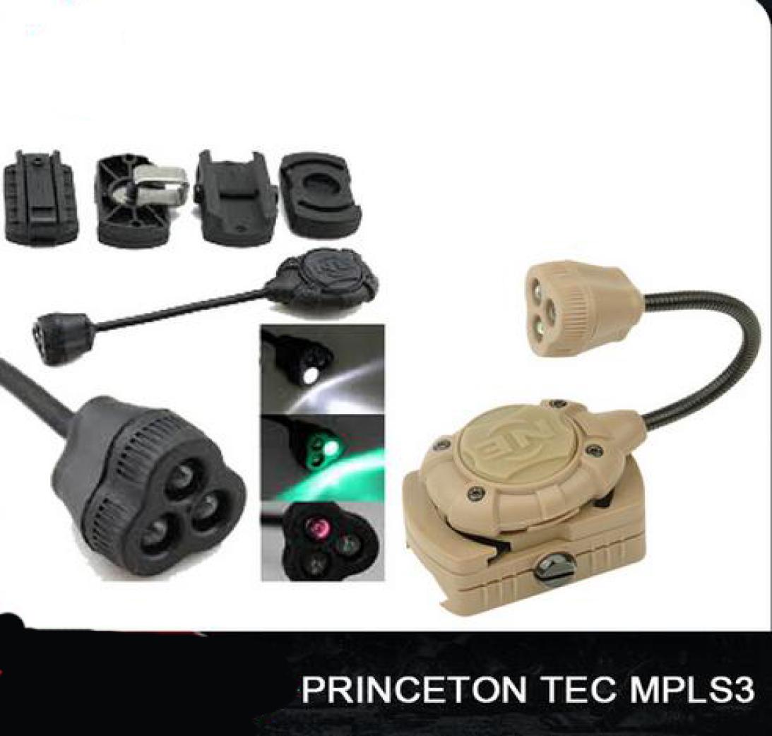 

Night Evolution Princeton Tec MPLS3 Lighting System Tactical Helmet Light Tactical Men Cycling Outdoor Sports Hunting NE050154530085, Black