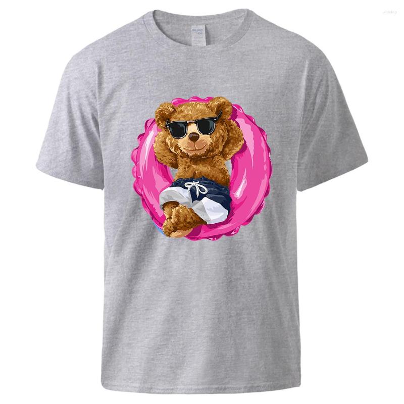 

Men' T Shirts Teddy Bear In The Sun Printed Men' T-Shirt Cotton Soft Breathable Tee Shirt Casual Cool Novelty Clothed Basic All Match, Blue