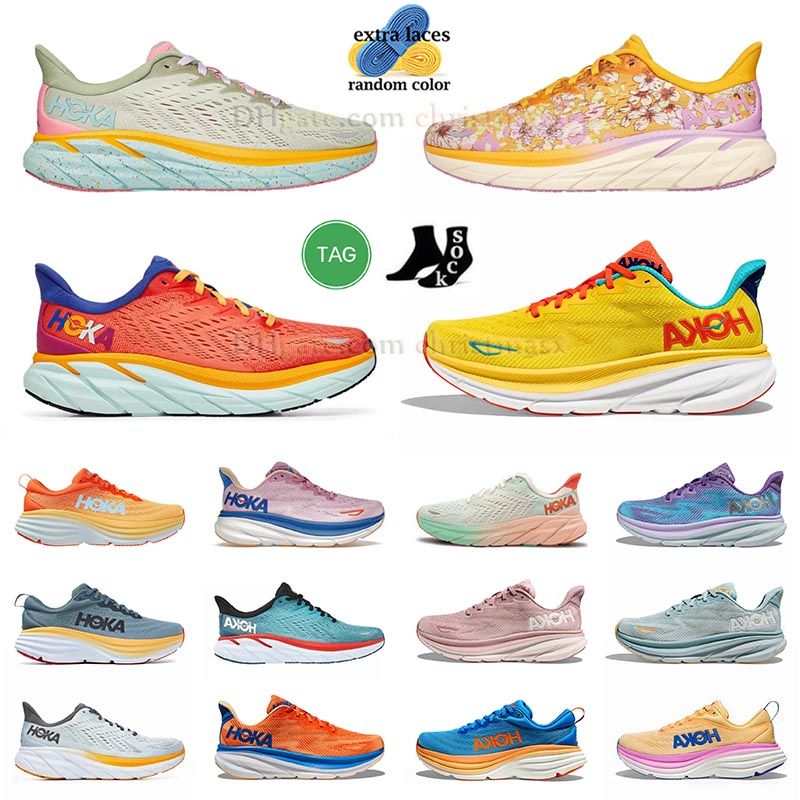 

hokas shoe womens mens Clifton 8 9 Bondi 8s free people hokas one one shoes womens run shoe Movement Cloud Yellow Red Summer Platform running coach Sneaker Trainer, H08 clifton 9 shifting sand