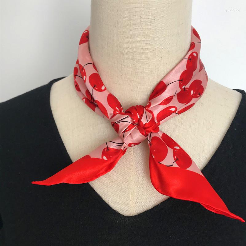 

Scarves Real Silk Women Small Scarf 50cm Square Fastion Lady Gift For Summer Spring