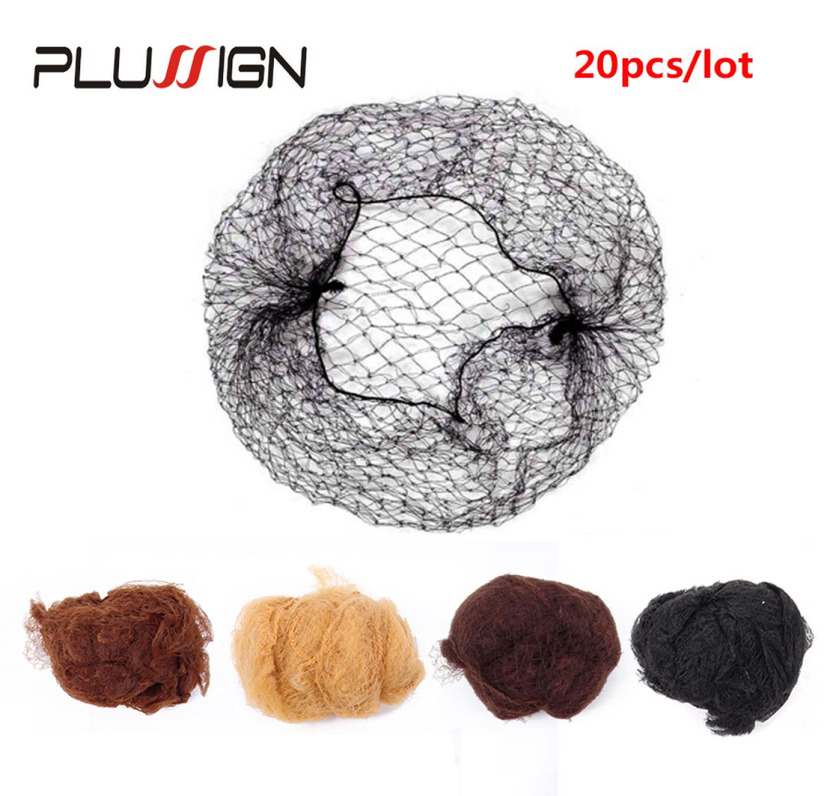 

Plussign 280 PcsLot Top Nylon Net Star Dance Recital Buns Hair Extension Weaving Cap Brown Black Blonde Color3091411