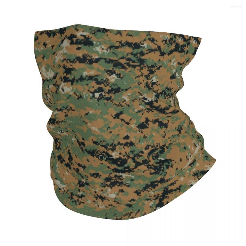 

Bandanas Marpat Military Army Camo Winter Headband Neck Warmer Men Women Ski Running Tube Scarf Woodland Camouflage Face Bandana Gaiter