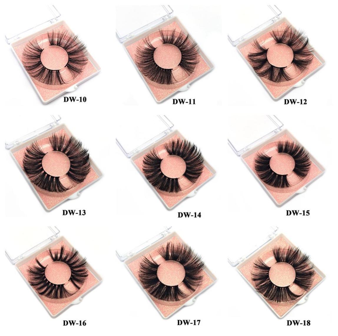 

Mink Eyelashes 25mm Lashes Fluffy Messy 3D False Eyelashes Dramatic Long Natural Lashes Makeup Mink Lashes with square box4851654