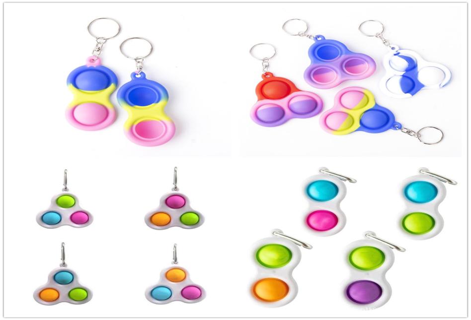 

Push Bubble simple dimple Key Ring Fidget Push It Toys Keychain Kids Adult Novel Squeeze Bubbles Puzzle Finger Fun Game Fidgets To1863901