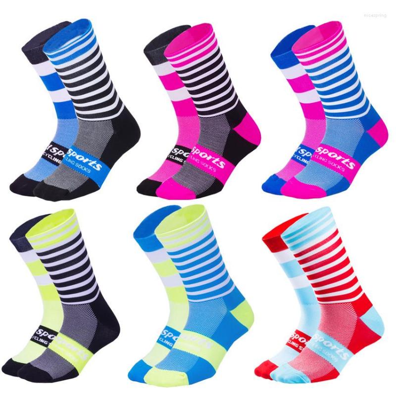 

Sports Socks Breathable DH High Quality Professional Cycling Road Bicycle Outdoor Racing Bike Compression, Rose blue