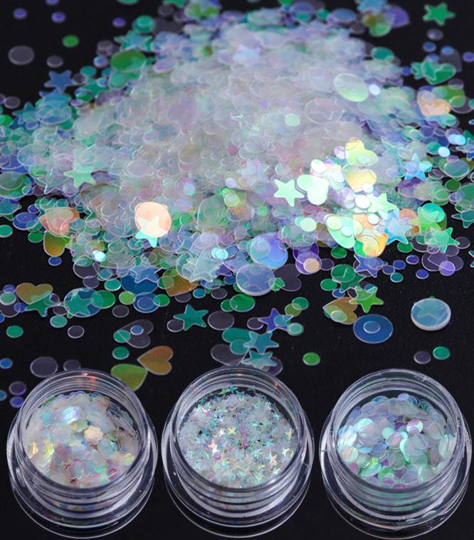 

Nail Art Glitter AB Chameleon Color Sequins Flakes UV Gel Polish Star Heart Flower Paillette Decorations CHAB011514882842