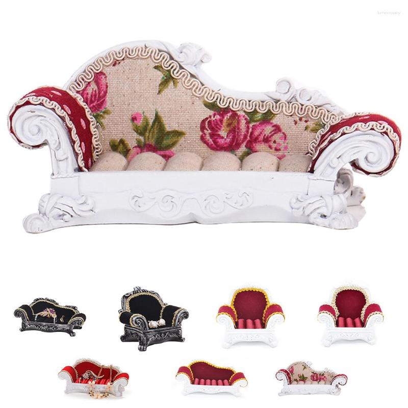 

Jewelry Pouches Fashion Display Holder Vintage Sofa Ring Stand Earrings Storage