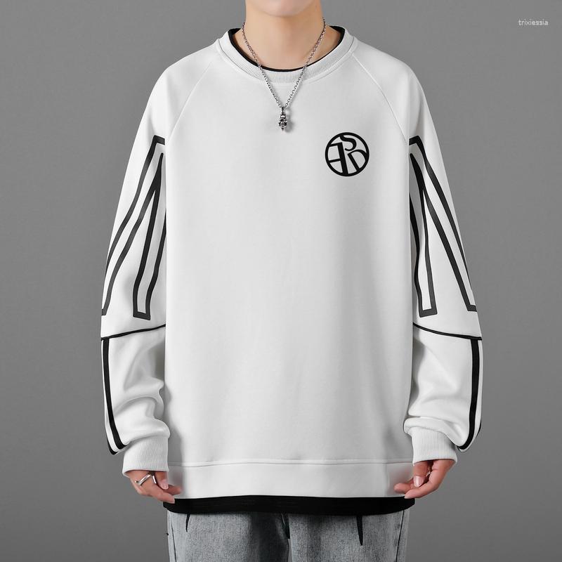 

Men's Hoodies Spring Autumn Cotton Sweatshirts Men's Hip Hop Punk Streetwear Casual Loose Pullover Clothing Plus Size Tops Hoody, Black