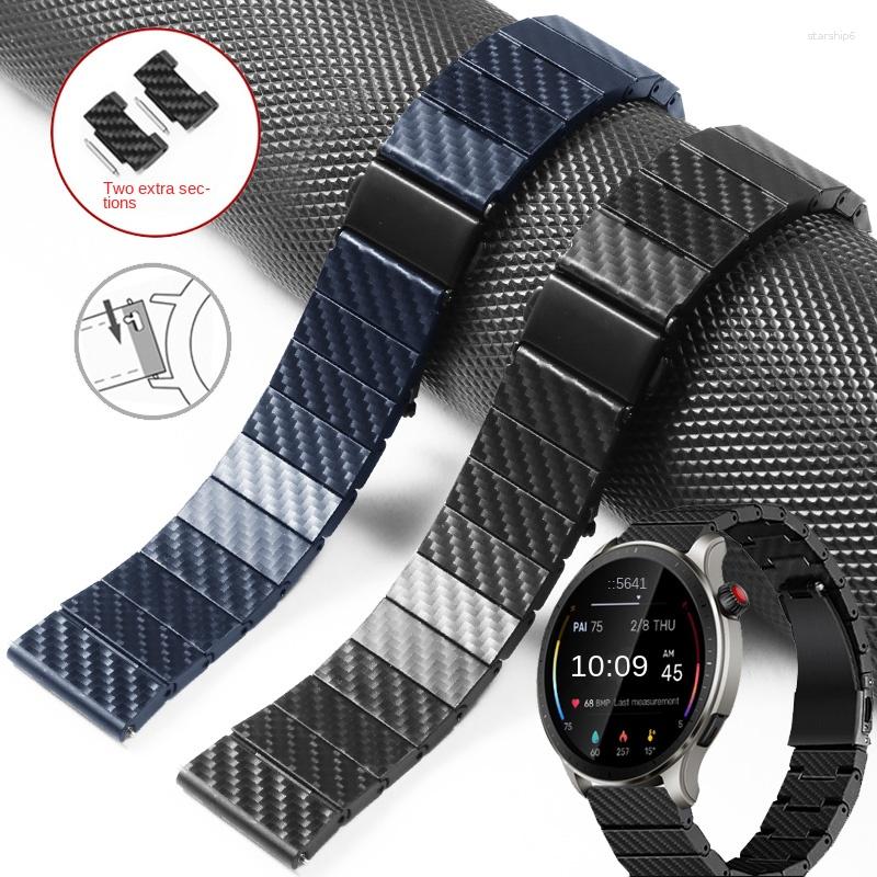 

Watch Bands Carbon Fiber Replacement Band With Wubstitute S1 Pro/Color 2/GTR4 3pro Nylon Strap 20/22mm