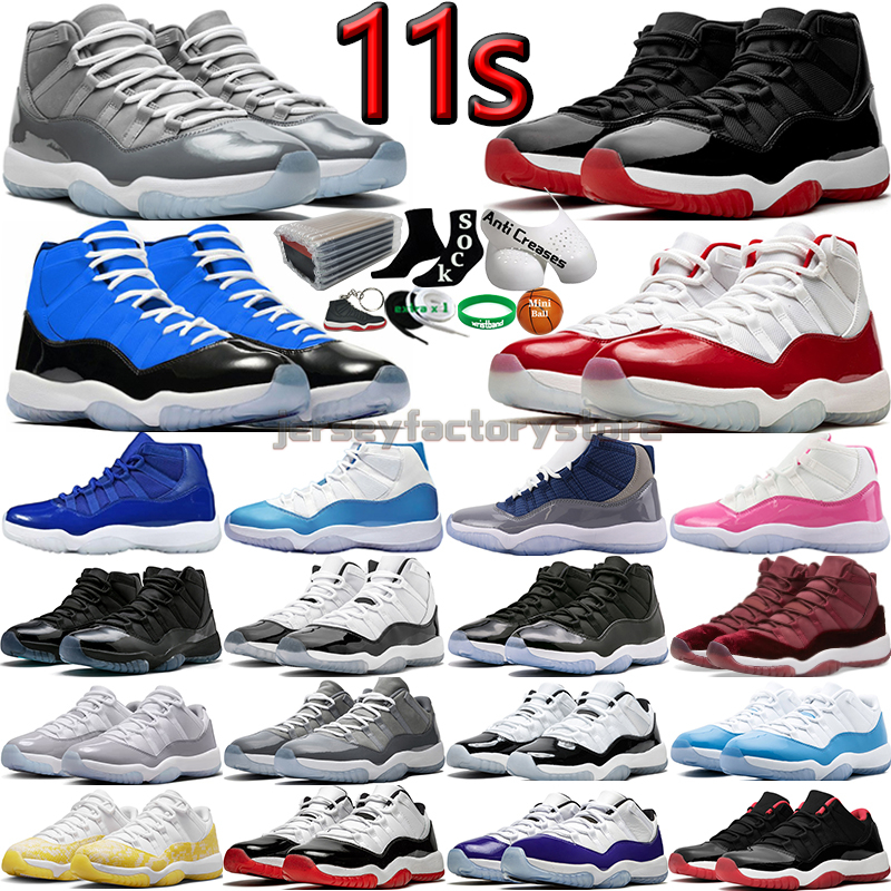 

11 Men Basketball Shoes 11s Cherry Cool Grey Cement Concord 45 Bred UNC Gamma Blue Legend Midnight Navy 72-10 Pure Violet Snakeskin Mens Women Trainers Sports Sneakers, Color-1