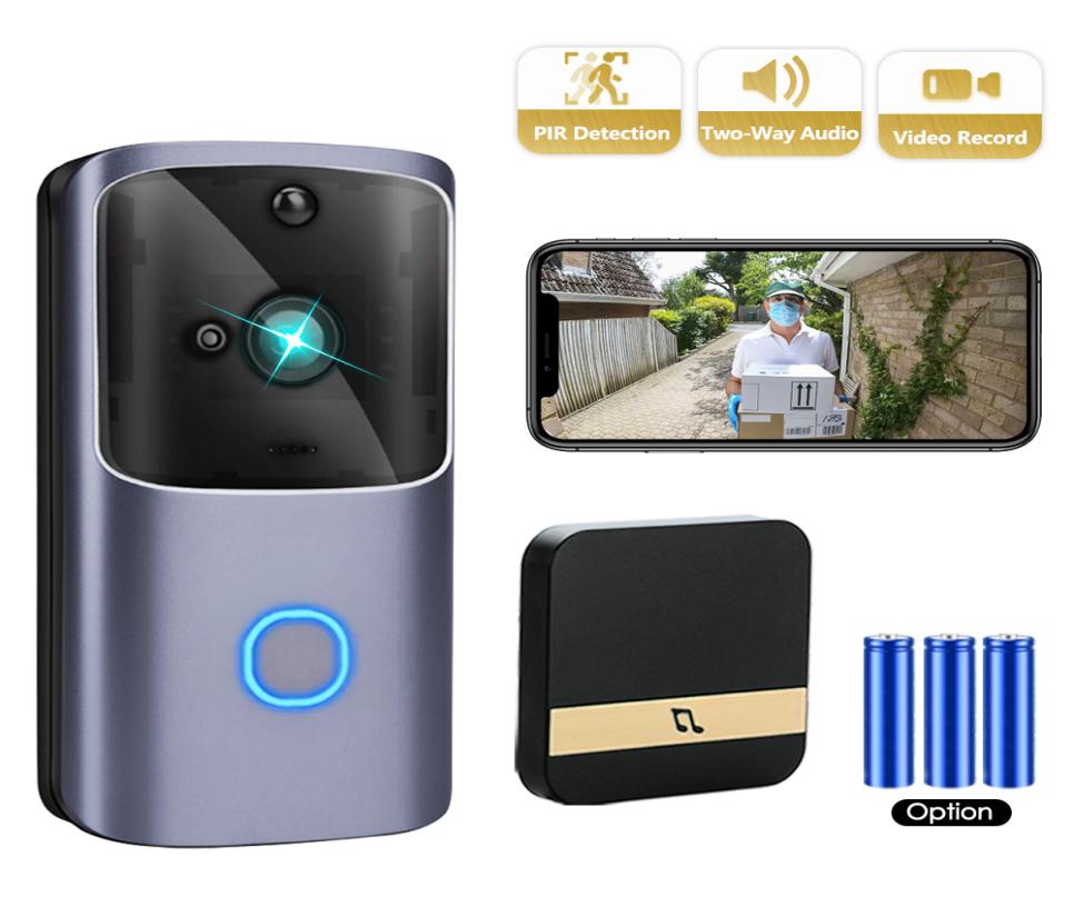 

Wireless Video Doorbell Camera Smart Home 720P HD WiFi Phone Door Bell Camera Security Visual Intercom IR Night Vision Monitor8664846