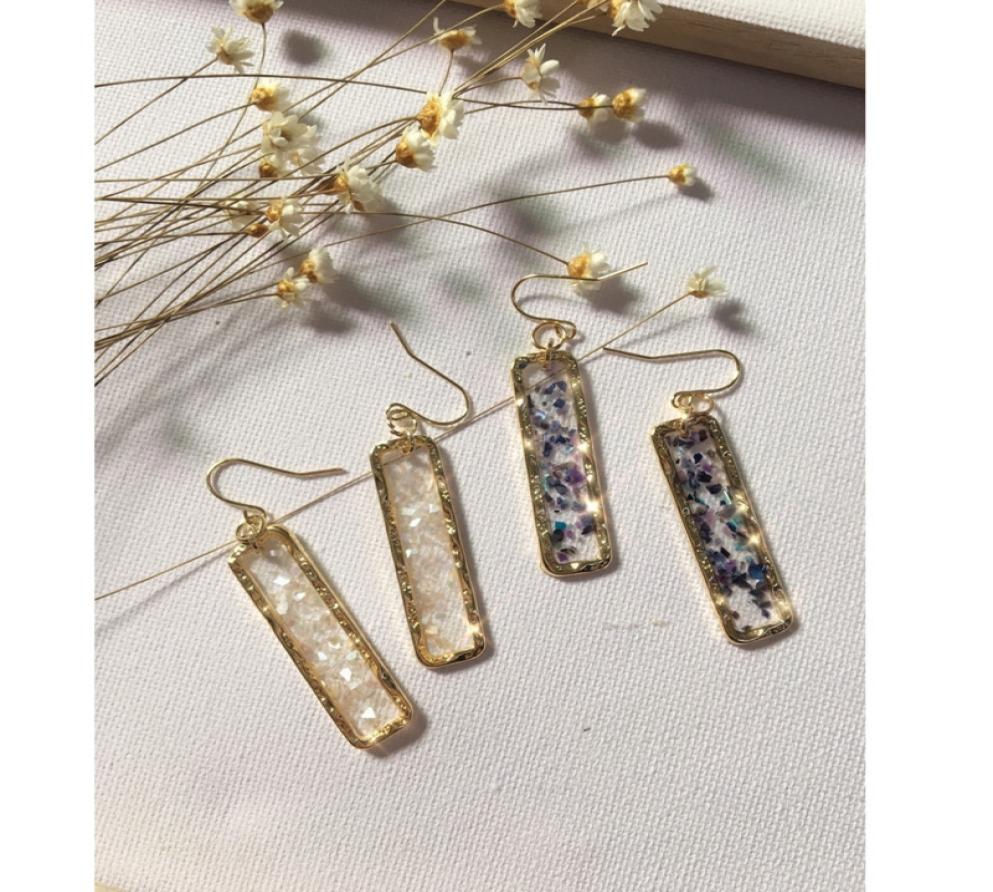 

Fuwo Natural Selenite Earrings 24k Gold Electroplate Raw Selenite Stone Crystal Blade Dangle Earrings Elegant Jewelry Er004 Y190504563037
