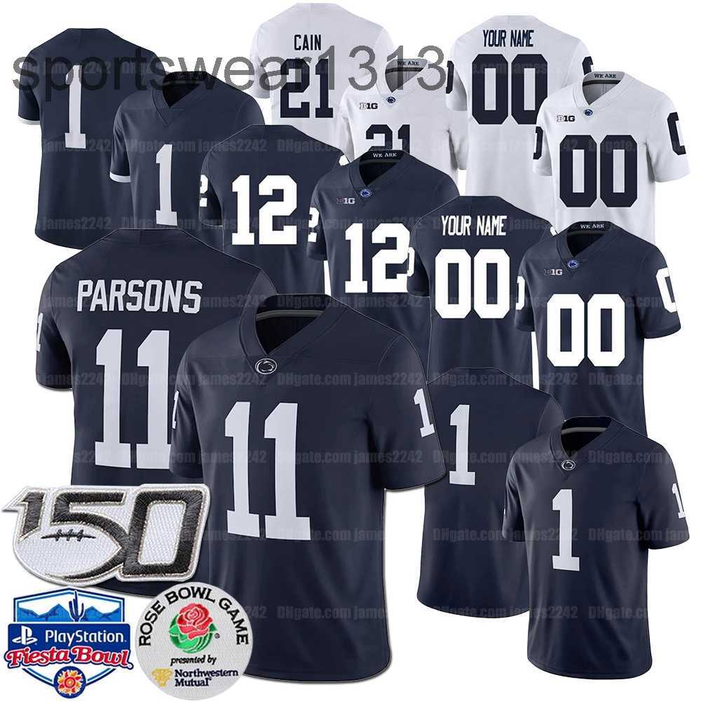 

Custom Penn State College Football Jersey KJ Hamler Sean Clifford Noah Cain Jahan Dotson Saquon Barkley Jaquan Brisker Devyn Ford Micah Parsons Jack Ham Sanders, As shown