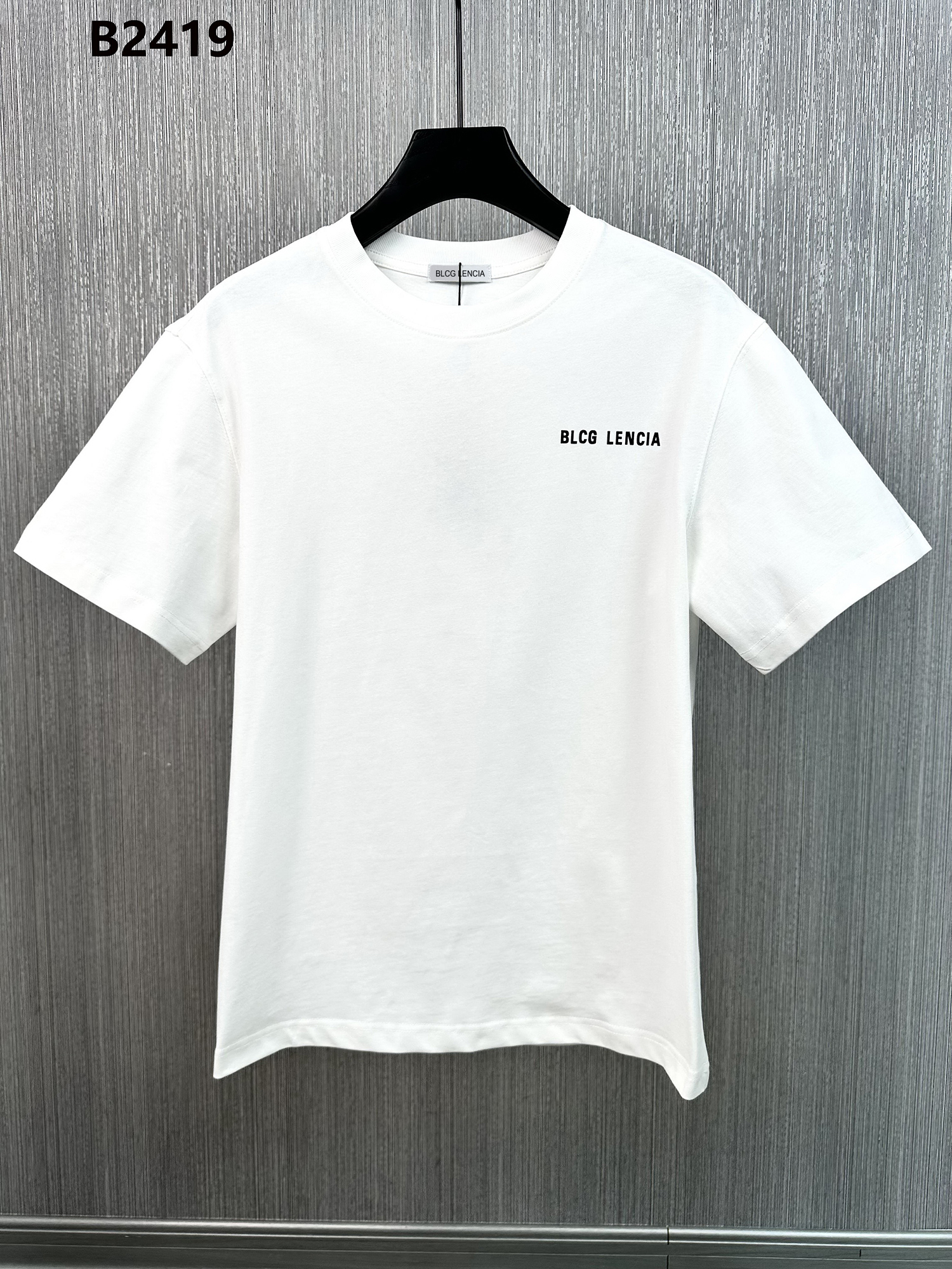 

BLCG LENCIA 2023 Summer New 250g 100% Cotton Fabric T-shirt Men High Quality Print Color Drop Sleeve Loose Tshirts Oversize Tops 22391, White