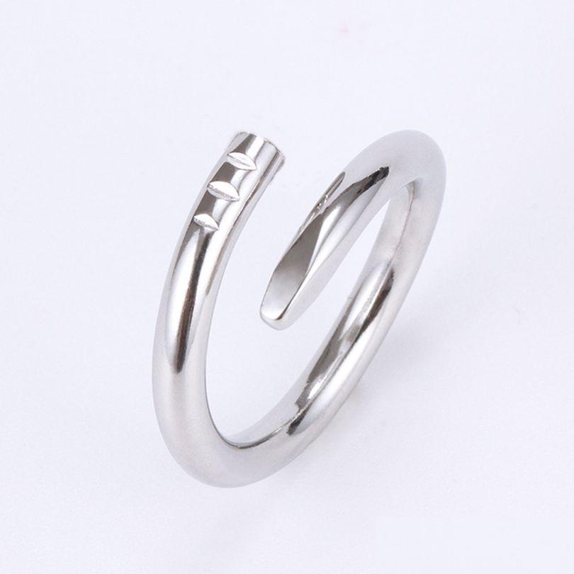 

Band Rings Nail Ring Designer Wedding Diamondpave For Women Luxury Jewelry Titanium Steel Goldplated Never Fade Not Allergic Size 51 Dherh