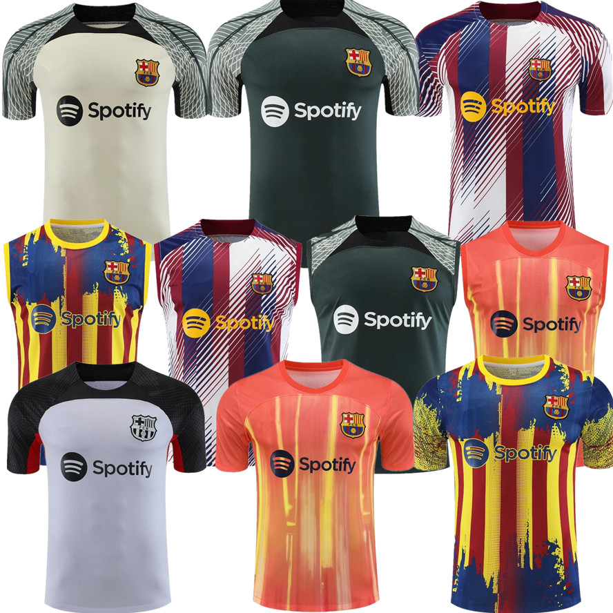 

23 24 Men Barcelona TRACKSUIT Football Jersey polo Barcelona Set Adult Training Jersey 2023 2024 mens Short Sleeve Tank Top