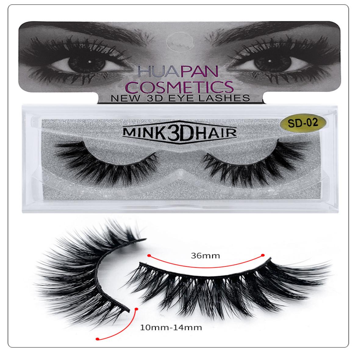 

3D Multilayer Mink Lashes Thick Mink Lash Strips False Mink Eyelashes for Eye Makeup Fake Eye Lashes Eyelashes Extension 20 styles9851102
