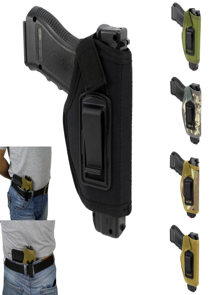 

Hunting Tactical Gear Concealed Belt Holster IWB Holster for All Compact Subcompact Pistols Outdoor accessories WClip6622440, Black