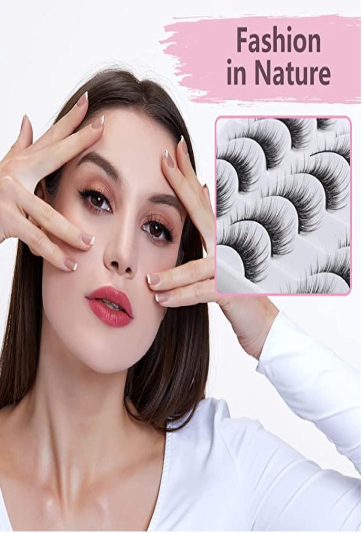 

False Eyelashes Mink Eyelashes Faux Natural Lashes Soft make up Extension Makeup Fake Eye Eyelash Popular style4270154