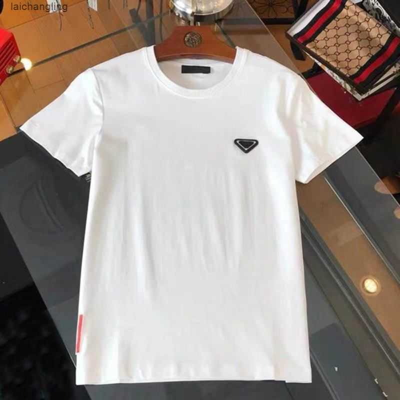 

2022 Mens Fashion t Shirt Designers Men Clothing Black White Tees Short Sleeve Women's Casual Hip Hop Streetwear Tshirtsz2t5, White small logo