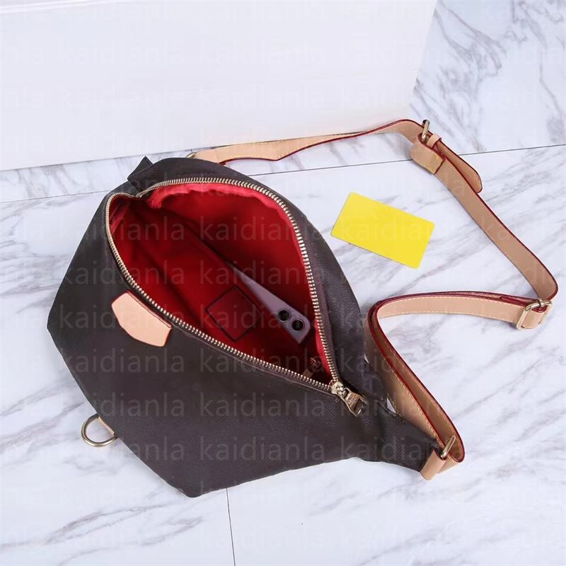 

Quality handbag Waist bag chest cosmetic women Shoulder promotion flower fashion serial number bumbag designer bag Fashion bag Cross Body, Black-brown grid