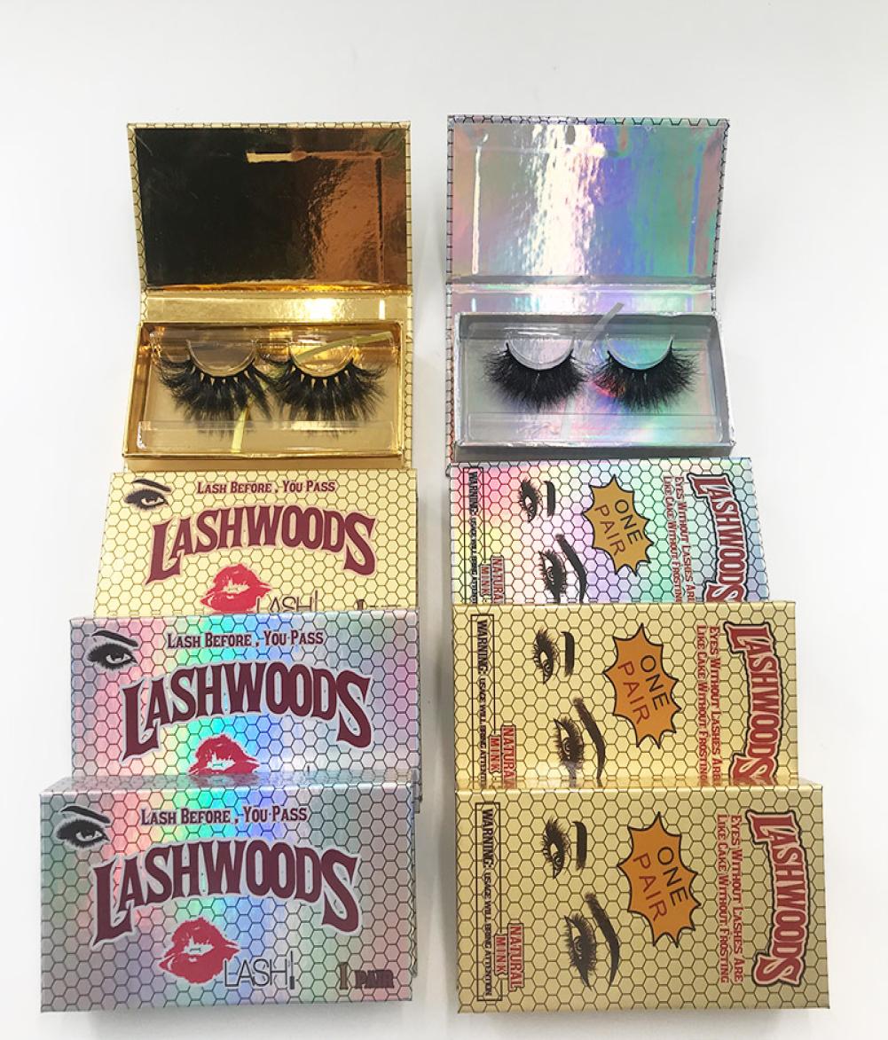 

Bright Lashwood Lash Package Box With 25mm Dramatic 3D Mink Eyelashes Full Strip Eyelash Vendor Customized Boxes9454003